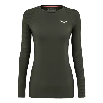 Ženska termo majica Salewa Cristallo - Dark Olive