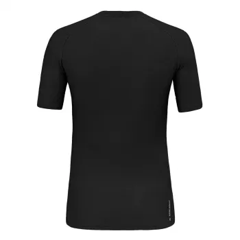 Salewa majica Cristallo Warm Merino Wool, Black Out, velikost S