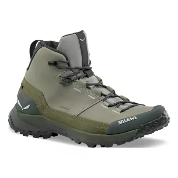 SALEWA Puez Leather Mid PTX pohodniški čevlji Shadow UK 7