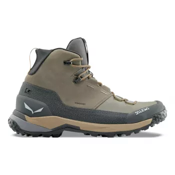 SALEWA Puez Leather Mid PTX pohodniški čevlji - Bungee Cord / Onyx