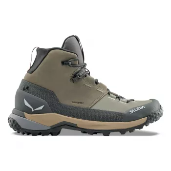 SALEWA Puez Leather Mid PTX ženski pohodniški čevlji - Bungee Cord / Onyx
