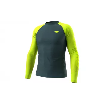 Salewa Dynafit Ultra S-Tech L/S Tee - Ultra Yellow, velikost S/M