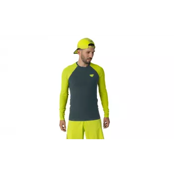 Salewa Dynafit Ultra S-Tech L/S Tee - Ultra Yellow, velikost S/M