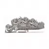 WAGO 2005-7642 prehodna sponka, 4 mm², 32 A, 400 V, siva, CAGE CLAMP