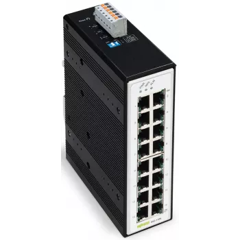 WAGO 852-1106 industrijsko neupravljano gigabitno ethernet stikalo, 8 vrat, 10/100/1000 Mbps, montaža na DIN letev