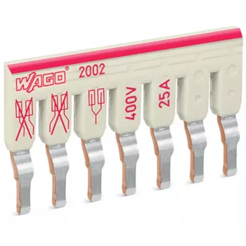WAGO 2002-477 zamaknjeni mostiček, 7-kratni, izoliran, svetlo siv