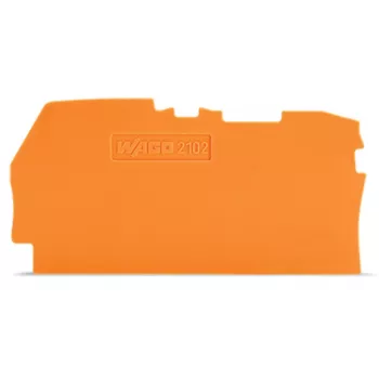 WAGO 2102-1292 zaključna in vmesna plošča, 0,8 mm, oranžna