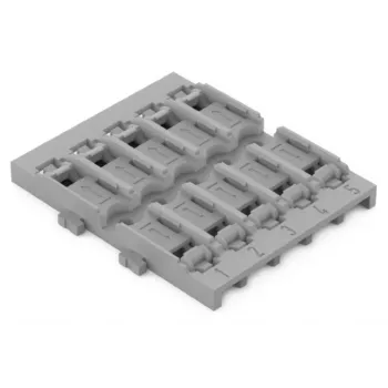 WAGO 221-2525 montažni adapter za priključne sponke serije 221, paket 5 kosov, siv