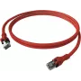 EasyLan CPP1ORARAR0020 DualBoot Push patch kabel Cat.6A oklopljen rdeč 2,0m