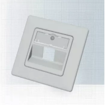 EasyLan CKVDUSL1R modulska doza za 1 modul, vkl. sredinsko ploščo in okvir pokrova, 80 x 80 mm, bela