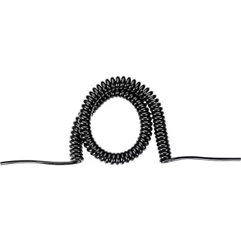 BACHMANN spiralni kabel H05VV-F 3G1.5mm², 1,5 m–6 m, črn, 0,2m ravni konci