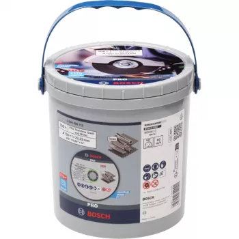 BOSCH POWERTOOLS PRO rezalna plošča za nerjavno jeklo in kovino, Ø 125 mm, 100 kosov v vedru (izvrtina 22,23 mm, WA 60 T BF)