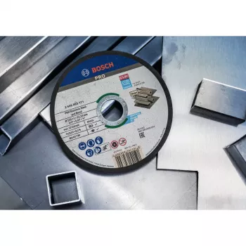 BOSCH POWERTOOLS PRO rezalna plošča za nerjavno jeklo in kovino, Ø 125 mm, 100 kosov v vedru (izvrtina 22,23 mm, WA 60 T BF)