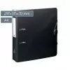 BRUNNEN WAVE mapa z vzvodom onyx black plastika 7,0 cm DIN A4
