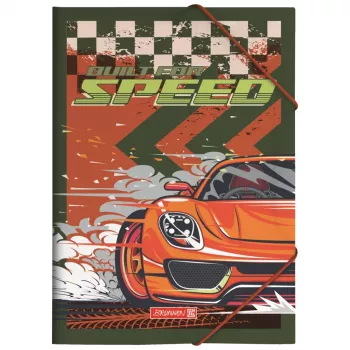 BRUNNEN Fast Wheels mapa za dokumente A4 rdeča/zelena