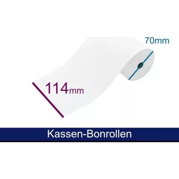 ARTDEV zvitek za blagajniški bon - standardni papir HF 114 70 12 B/D/K pribl. 48 m