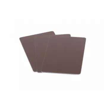 ARTDEV plastična kartica - 86 x 54mm 30mil 0,76mm prazna - rjava