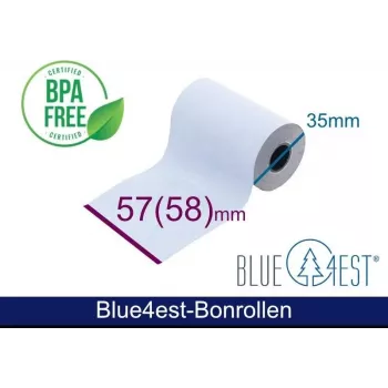 ARTDEV termalni zvitek – 57x35x12 mm B/D max./K bel 14m Blue4est Blue Eco Paper z