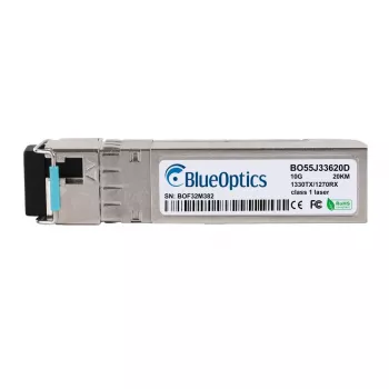 BlueOptics SFP+ BO55J33620D 10GbE BiDi SFP+ oddajnik-sprejemnik (transceiver) 20 km LC Simplex 1330 nm TX / 1270 nm RX, združljiv s Synology SFP-10G-BX-D