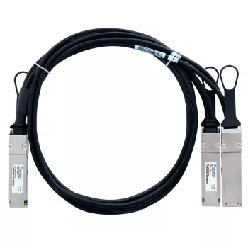 BlueOptics Lenovo 4Z57A11477 združljiv BlueLAN razdelilni neposredni priključni kabel QSFP56 (DAC) – pasivni 200G na 2x100G dvoosni baker, QSFP56 na 2xQSFP56, za povezave med stojali in sosednjimi stojali