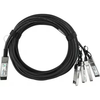 BlueLAN kompatibilni Lenovo A1DM pasivni 40GBASE-CR4 QSFP na 4x10GBASE-CR SFP+ Direct Attach razdelilni kabel, 3 metre, AWG30 (A1DM-BL)