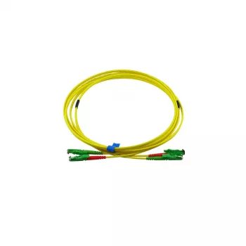 BlueOptics dvojni optični povezovalni kabel, E2000-APC/E2000-APC, enorodovni OS2, 5m, zelen, LSZH