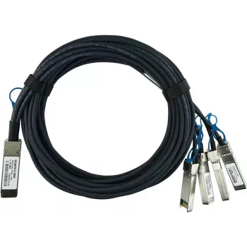 BlueLAN združljiv Juniper QFX-Q-S-DAC-1M pasivni 100GBASE-CR4 QSFP28 na 4x25GBASE-CR SFP28 Direct Attach Breakout kabel, 1m, AWG26