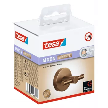 tesa MOON Bronze kavelj za kopalni plašč, samolepilen, kovina s prevleko PVD (40604-00000-00)