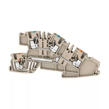 Weidmüller AITB 2.5 BB N-L prehodna sponka, modra, vijačni priključek, 500V, 24A, 2,5 mm², za DIN letev