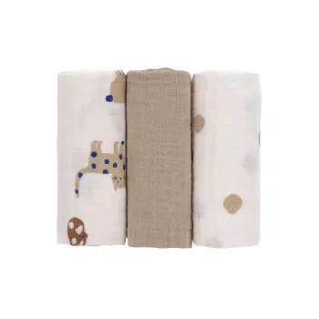 Lassig komplet 3 pralnih plenic 60x60cm Little Mateys Royalblau