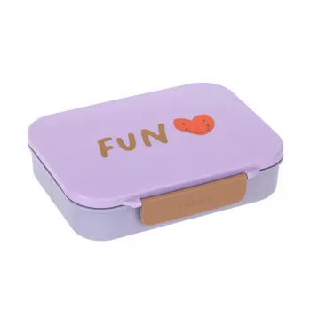 Lassig Bento 12100157012 Little Gang Heart Purple posoda za malico