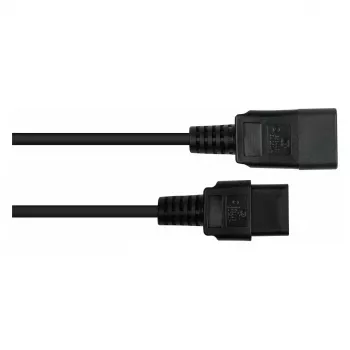 Kabelmeister podaljševalni napajalni kabel C20 na C19, črn, 1,5m