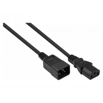 Kabelmeister podaljševalni kabel C20 na C13, črn, 1,0 m