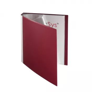 FolderSys mapa z žepi A4 bordo s 30 žepi