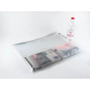 FolderSys torbica za dokumente z zadrgo A3, prosojna, PVC