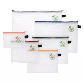 FolderSys komplet vrečk z zadrgo, 1x A6, B6, A5, B5, A4, B4