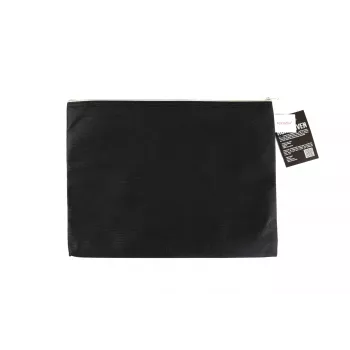 FolderSys A4 vrečka z zadrgo črna neprozorna netkana PP 270 x 350 mm
