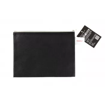 FolderSys vrečka z zadrgo A5, črna, neprozorna, netkani PP 190 x 255 mm