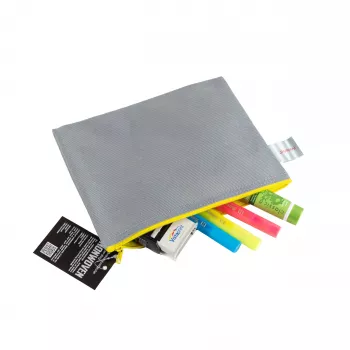 FolderSys vrečka z zadrgo A5, siva, neprozorna, netkani PP 190 x 255 mm