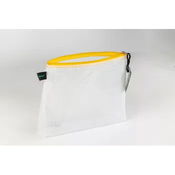 FolderSys dokumentna vrečka z zadrgo A5 prozorna/rumena 0,28 mm 1 kos