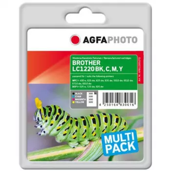 AGFAPHOTO APB1220SETD kompatibilne kartuše s črnilom multipaket 4 kosov črna rumena cyan magenta high yield XL