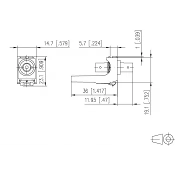 METZ CONNECT optični adapter ST simplex multimode/singlemode bel