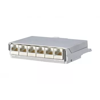 METZ CONNECT BTR E-DAT C6 6x8 AP razdelilna patch plošča – CAT 6 – STP – siva – 1U – 19 inch
