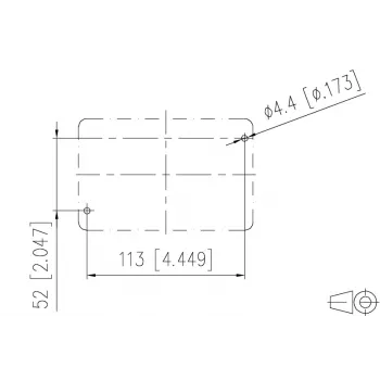 METZ CONNECT E-DAT Industry IP67 V5 2-Port nadometna omrežna vtičnica, aluminij, siva (1401060320ME)