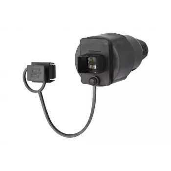 METZ CONNECT vtič RJ45 za montažo na terenu Cat.6A oklopljen IP67 črn 41,8mm