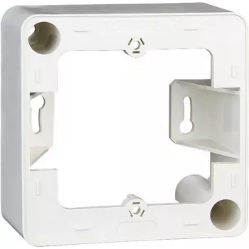 METZ CONNECT OpDAT Design okvir 1-Modul, brez vijakov, čisto bela RAL 9010, 85x43mm