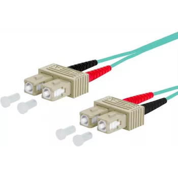 METZ CONNECT OpDAT patch kabel OM3 SC-duplex/SC-duplex multimode 5m aqua I-V(ZN)H 50/125
