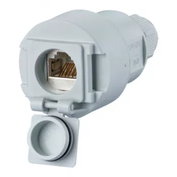 Metz Connect Cat.6A RJ45 spojka 1-portna svetlo siva 1309515003-E