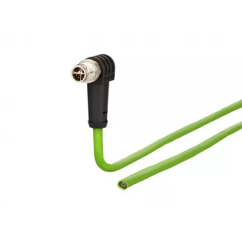 METZ CONNECT 142M2X90050 Cat6a M12 patch kabel 5 m črn