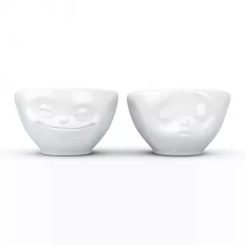 FIFTYEIGHT PRODUCTS komplet majhnih skled 100ml Grinning & Kissing White